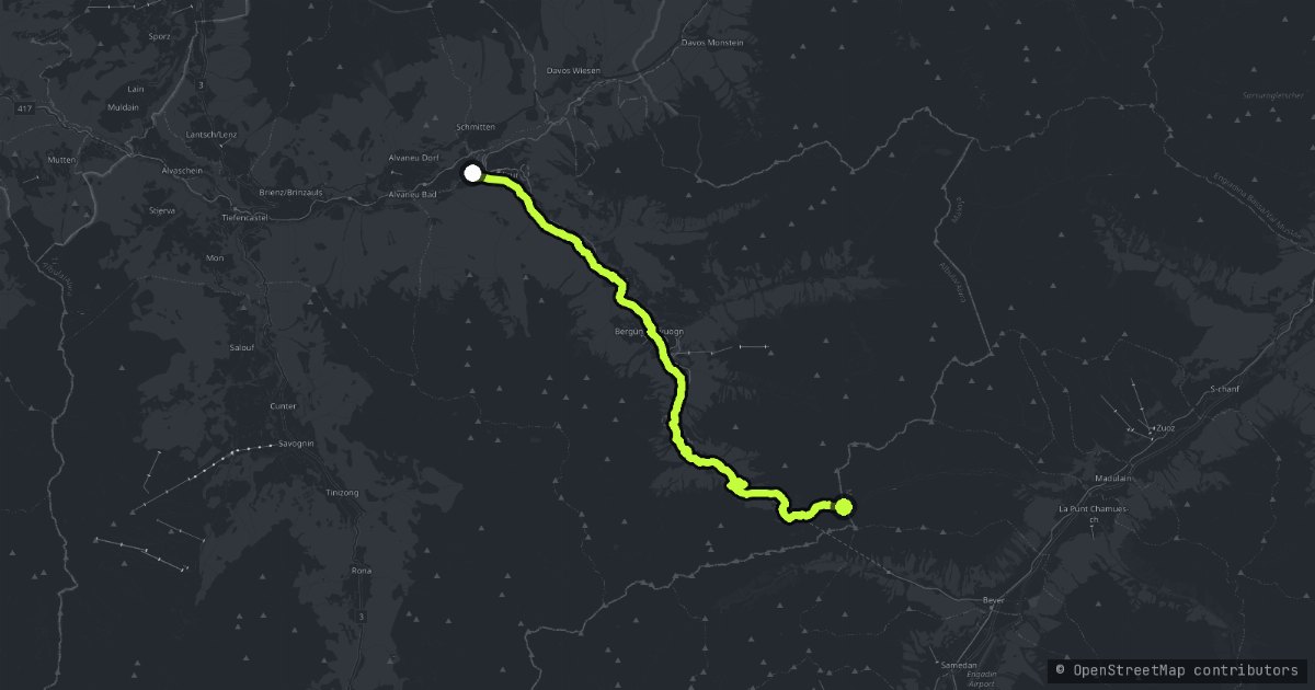 Albulapass Veja Alvra map