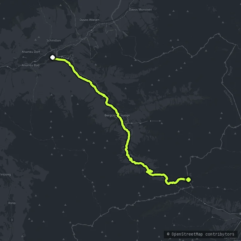 Albulapass Veja Alvra map