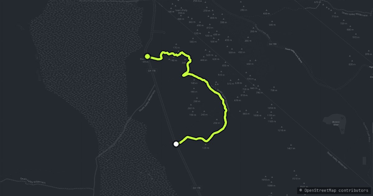Artist's Drive map