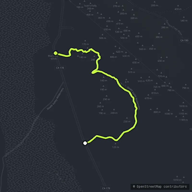Artist's Drive map