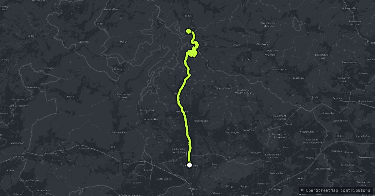 Ballon d'Alsace map
