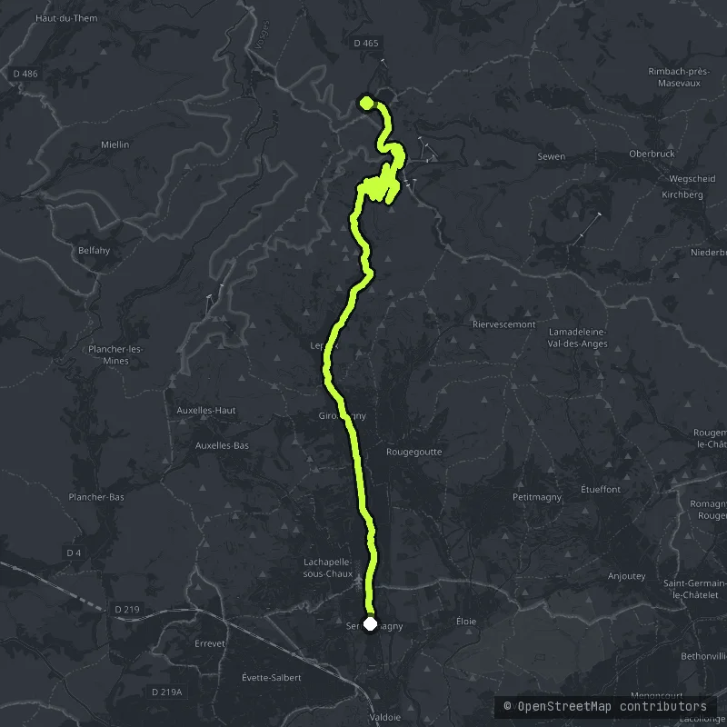 Ballon d'Alsace map