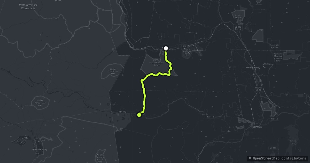 Bear Notch Road map
