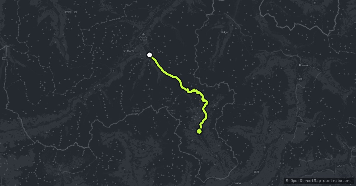 Berninapass map