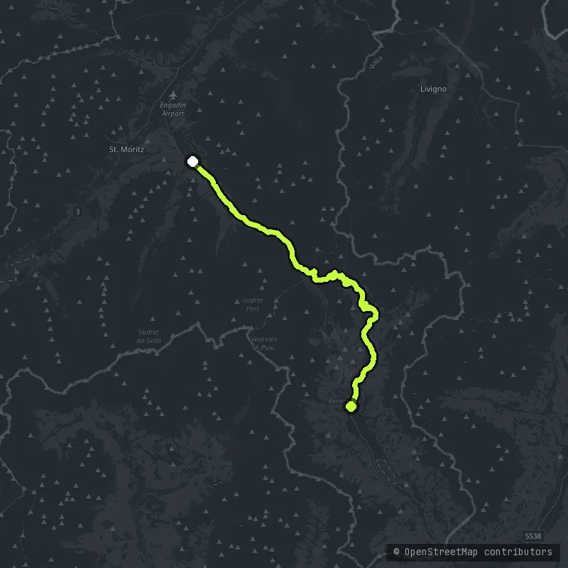 Berninapass map