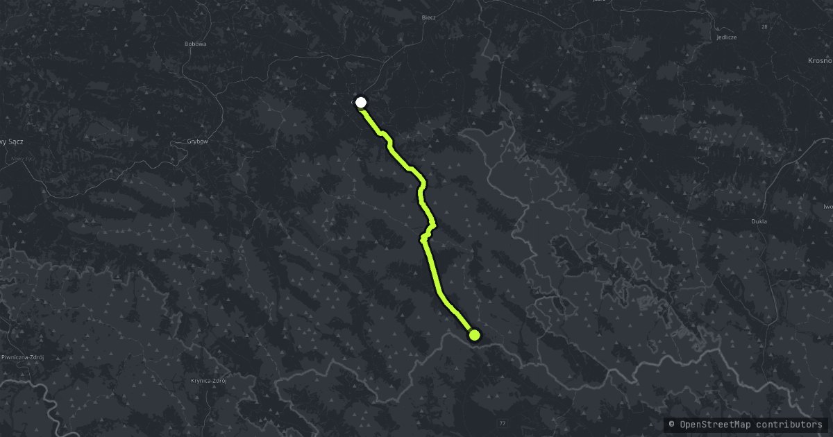 Beskid Niski - Konieczna map