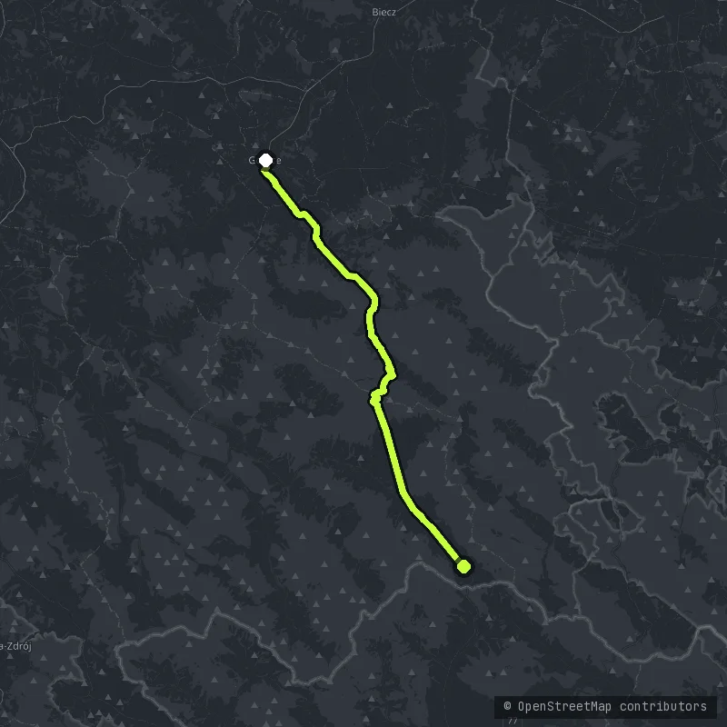 Beskid Niski - Konieczna map