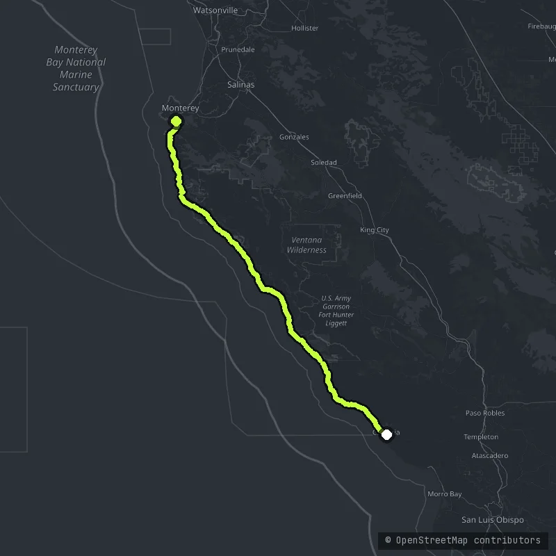 Big Sur map
