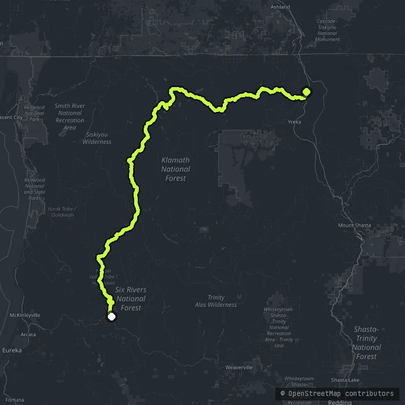 Bigfoot Scenic Byway map