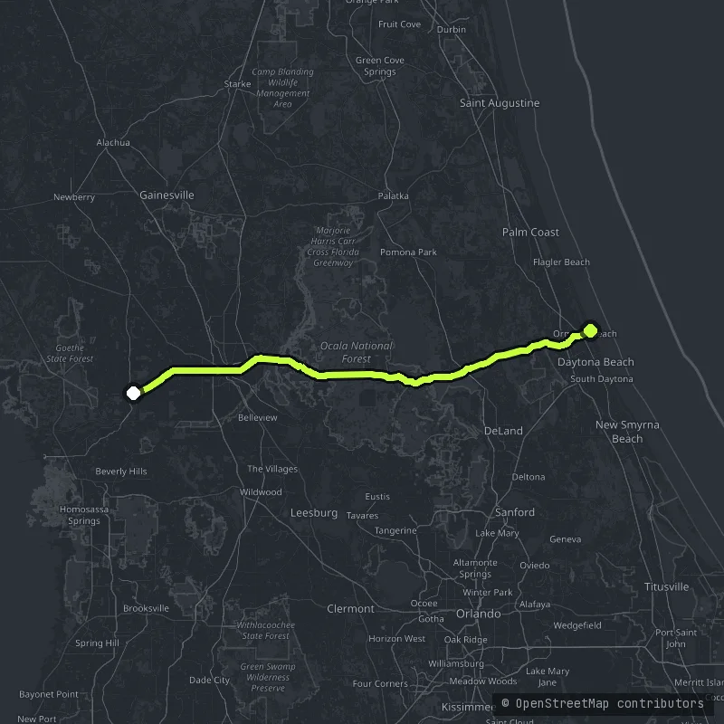 Black Bear Scenic Byway map