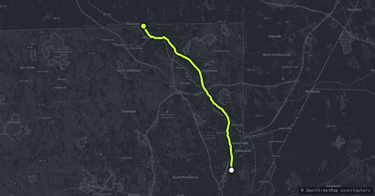 Blackstone River Valley Byway map