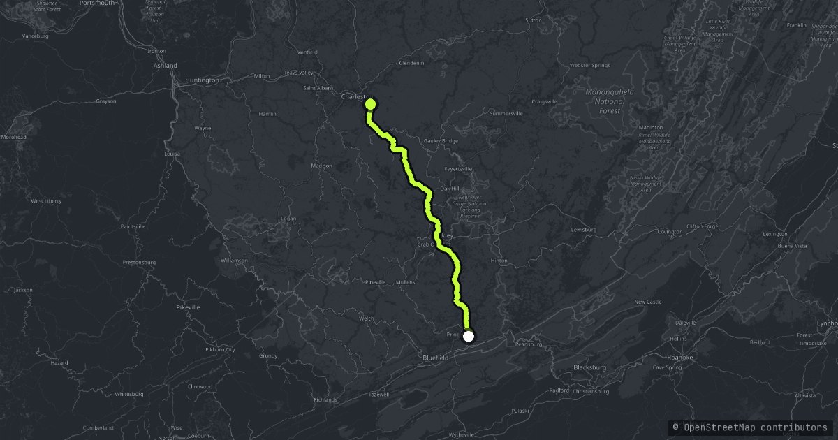 Blue Ridge Parkway map