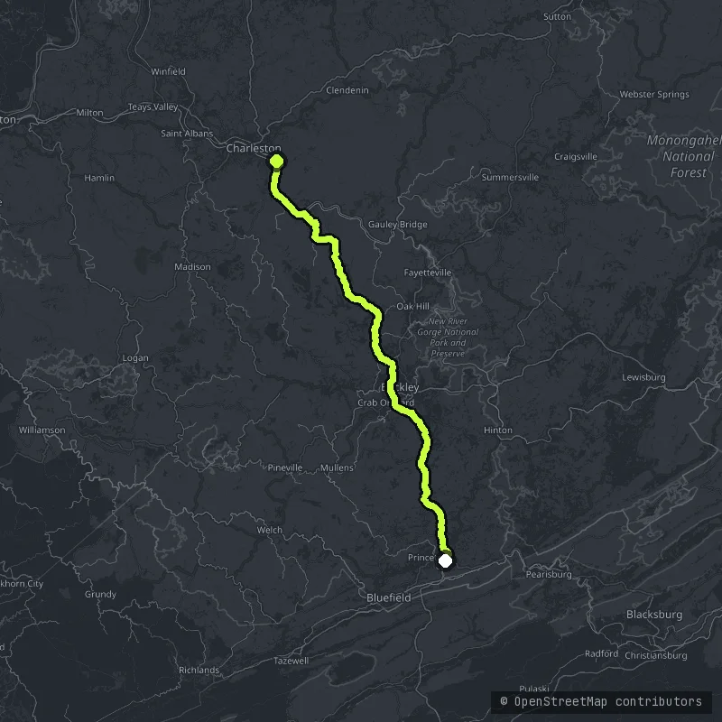Blue Ridge Parkway map