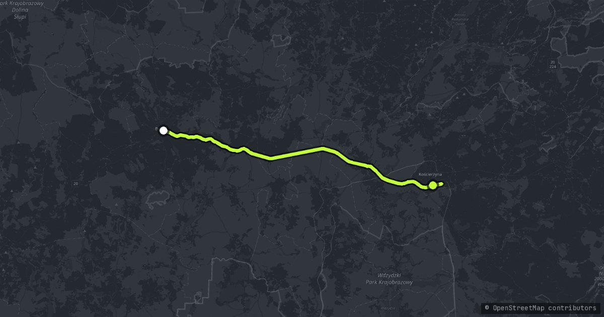 Bytów & Kościerzyna - Trasa Zamków Gotyckich map