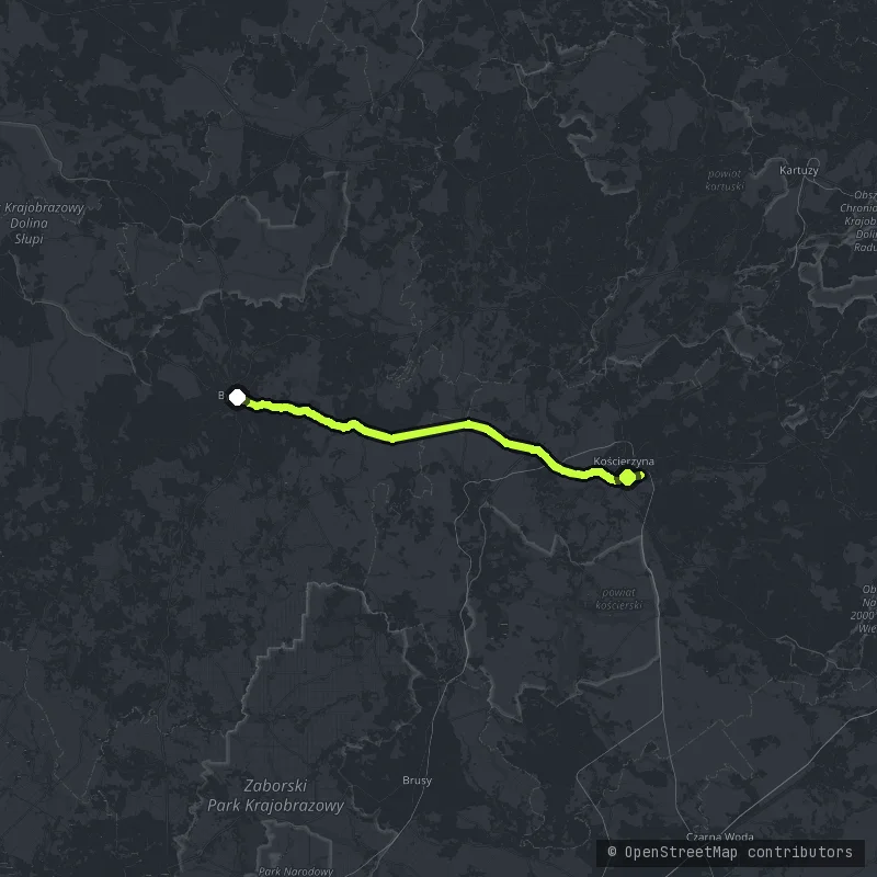 Bytów & Kościerzyna - Trasa Zamków Gotyckich map