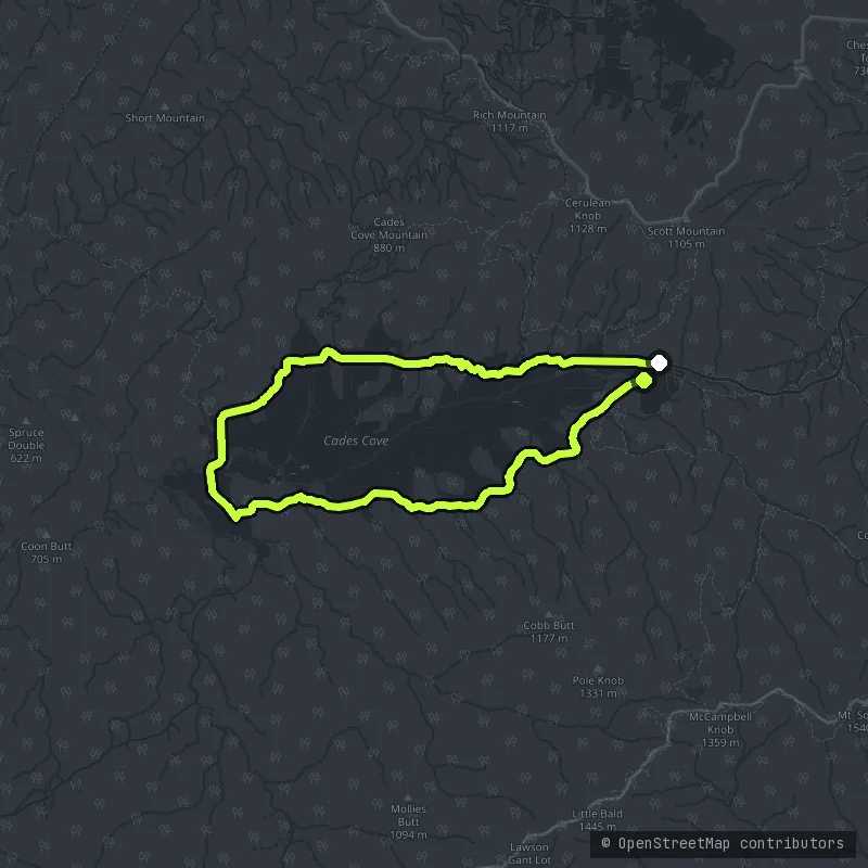 Cades Cove Loop map