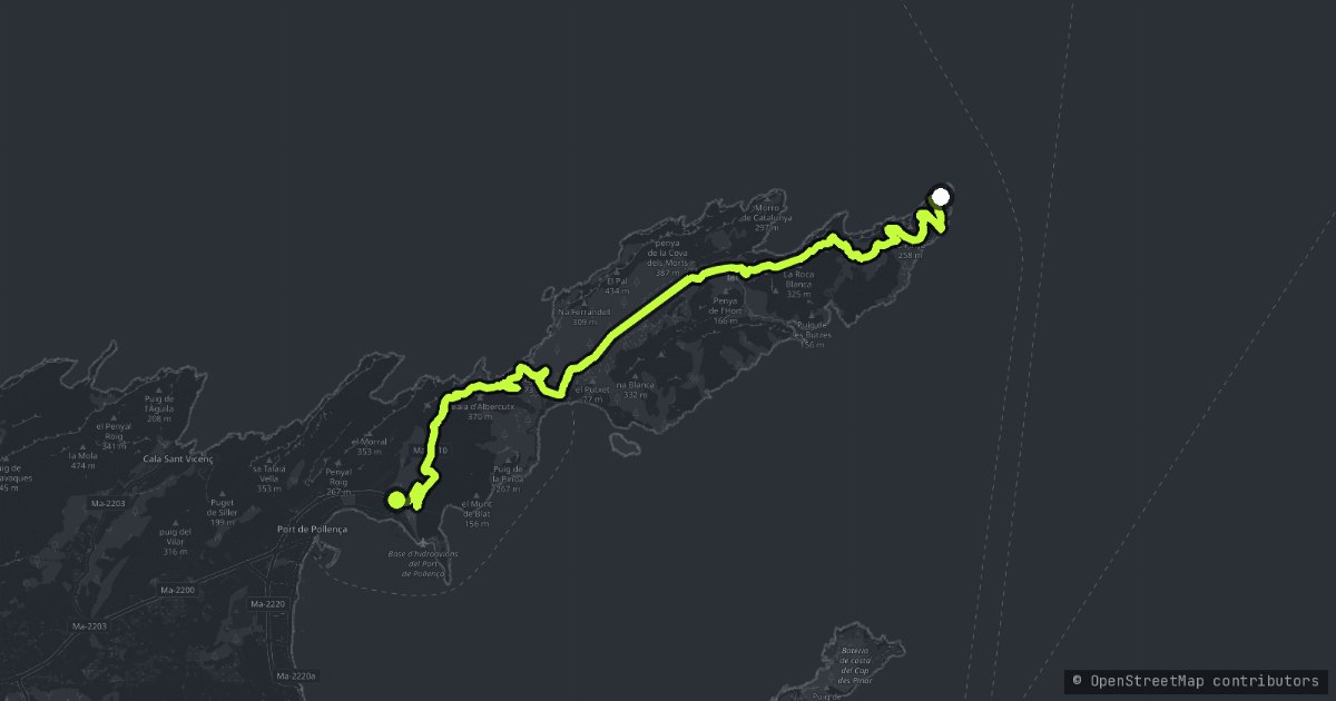 Cap De Formentor map