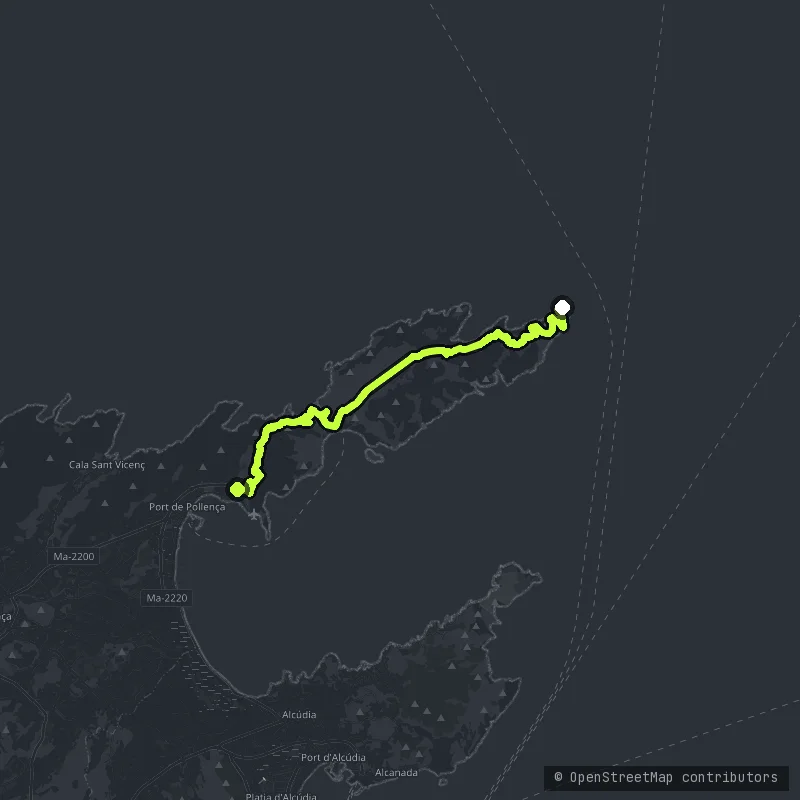 Cap De Formentor map