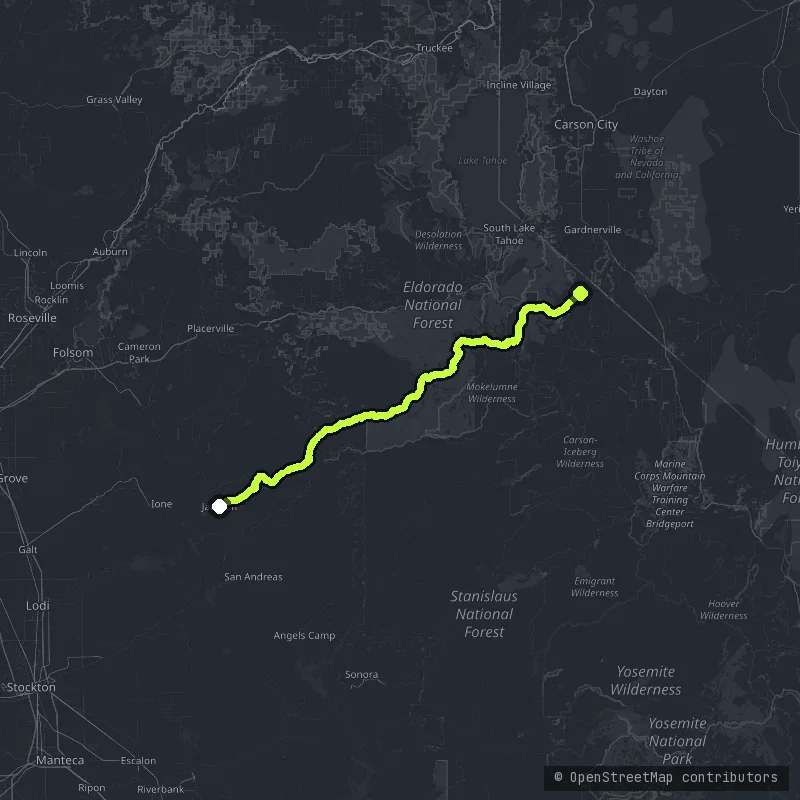 Carson Pass map