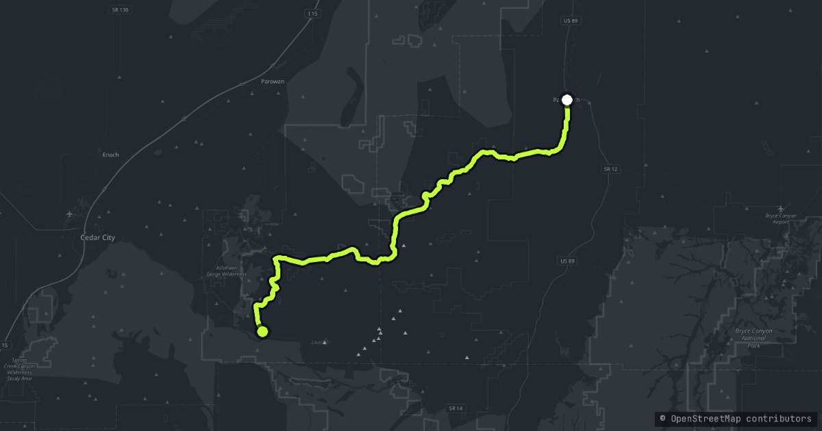 Cedar Breaks map