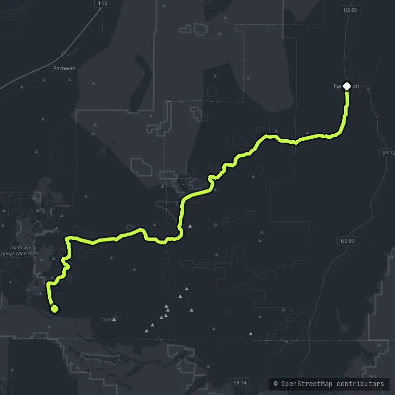 Cedar Breaks map
