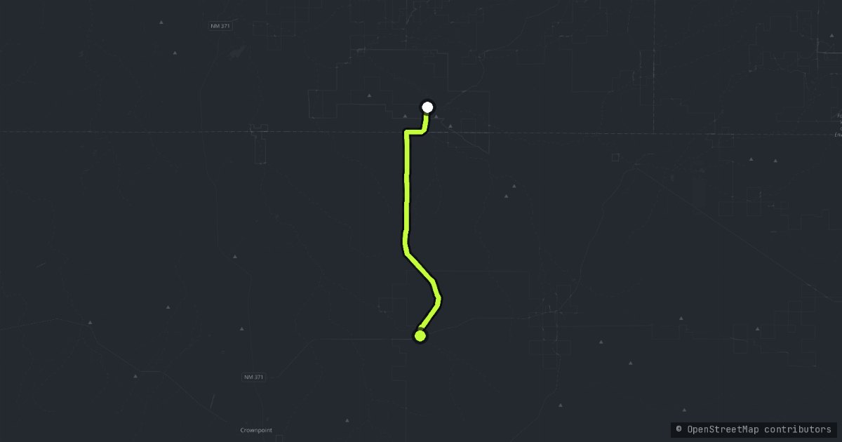 Chaco Canyon Road map