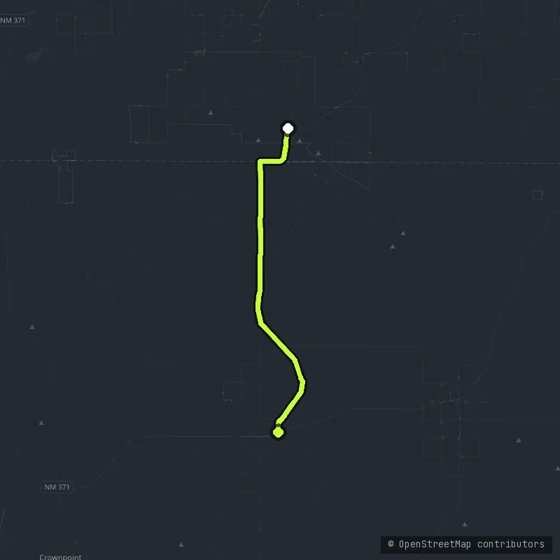 Chaco Canyon Road map