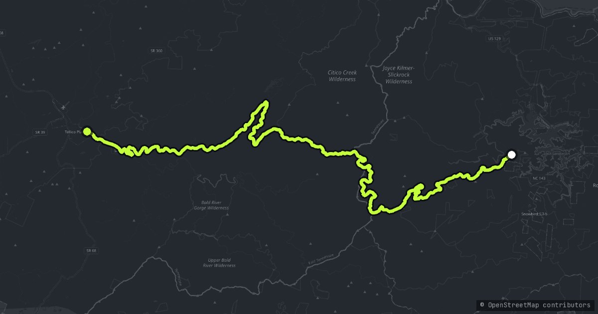 Cherohala Skyway map