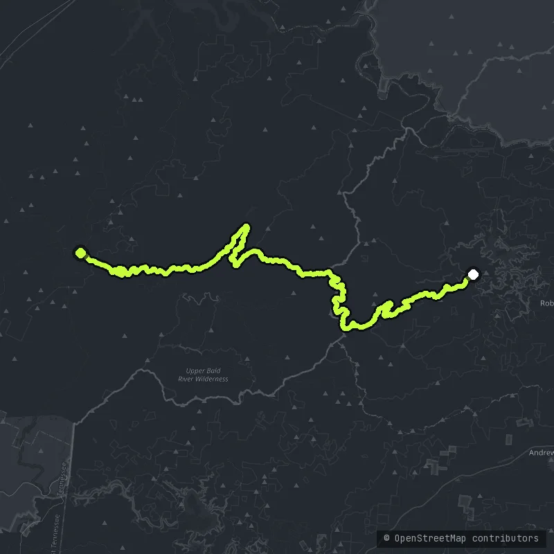 Cherohala Skyway map
