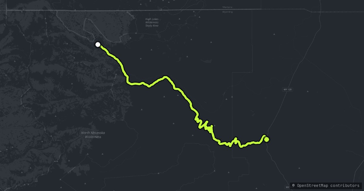 Chief Joseph Scenic Byway map