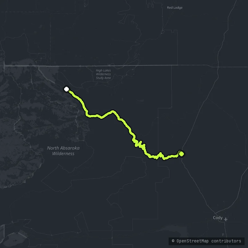 Chief Joseph Scenic Byway map