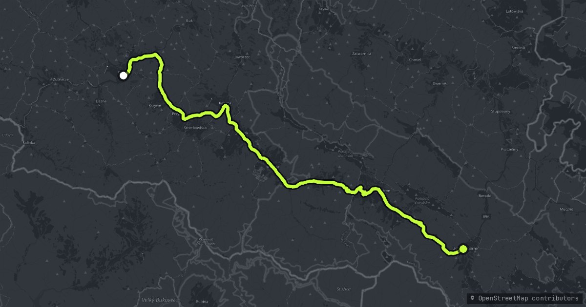 Cisna & Ustrzyki Górne map