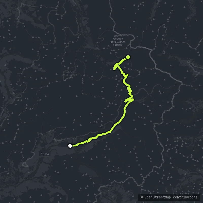 Col de l'Iseran map