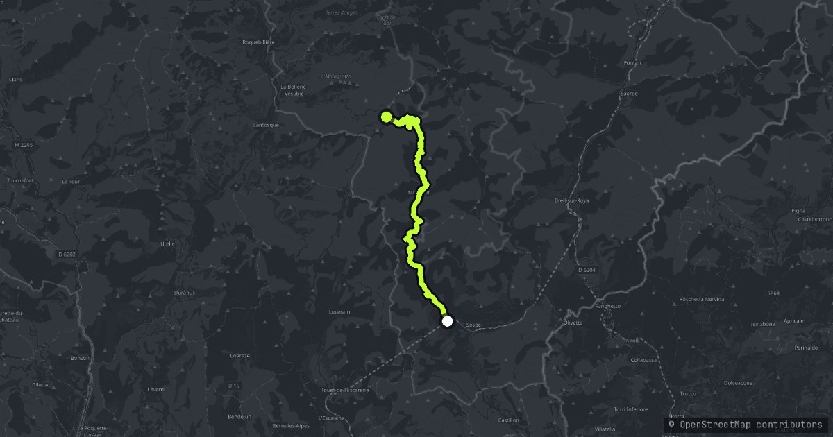 Col de Turini map