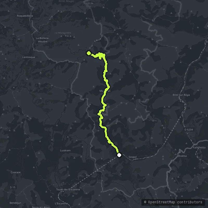 Col de Turini map