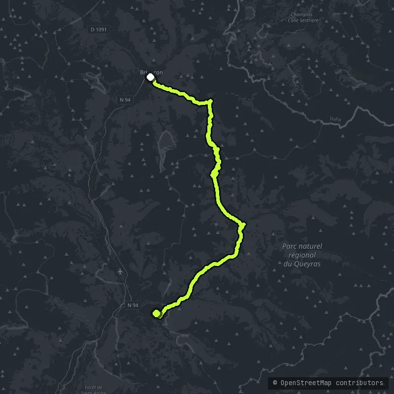 Col d'Izoard map