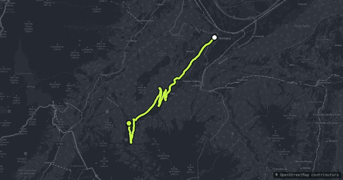 Col du Grand Saint Bernar - Col de la Forclaz map