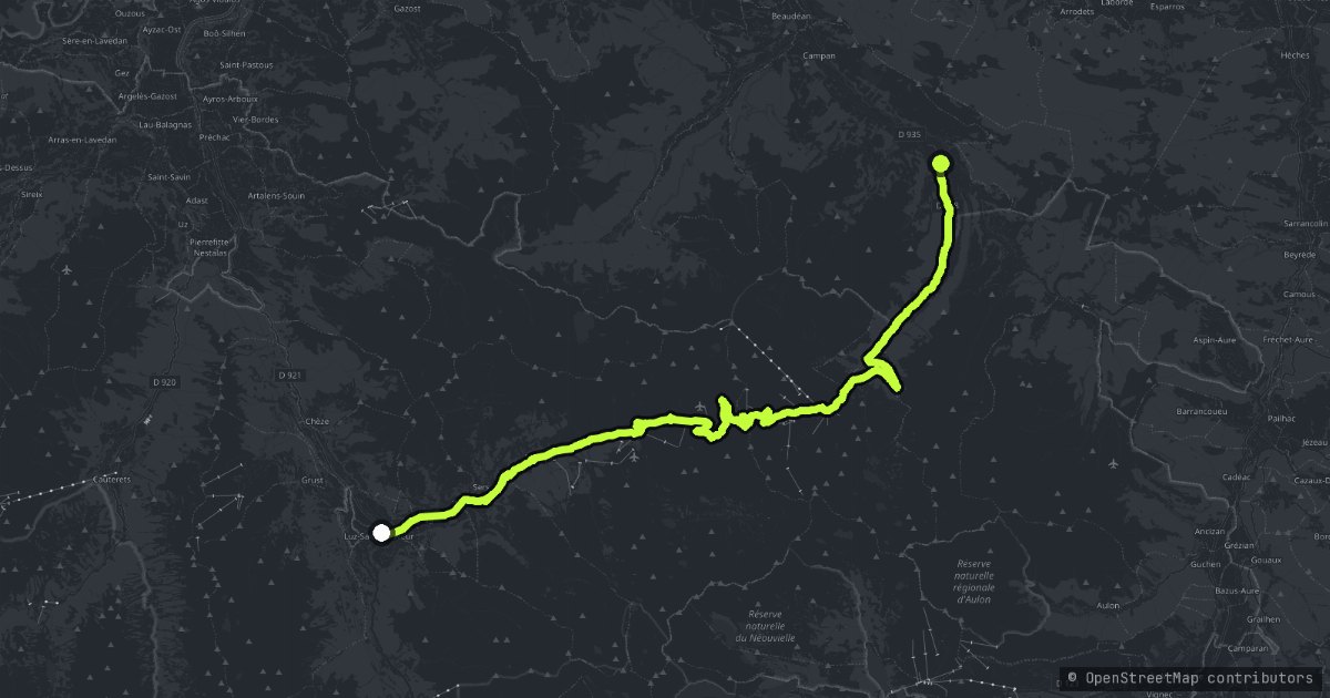 Col du Tourmalet map