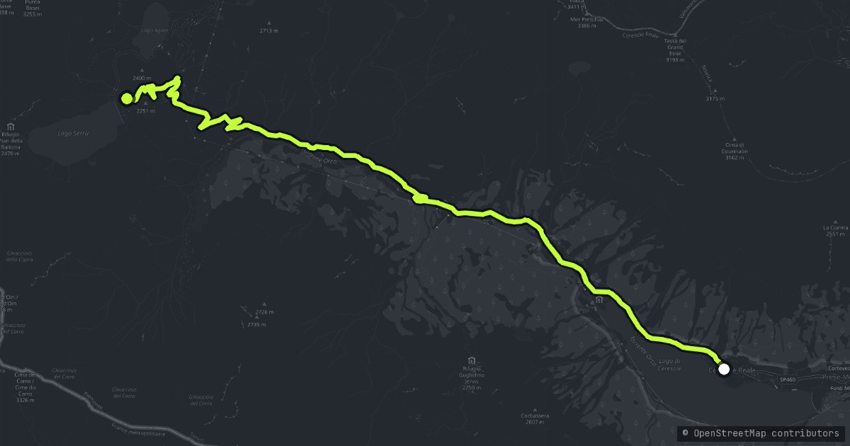 Colle del Nivolet map