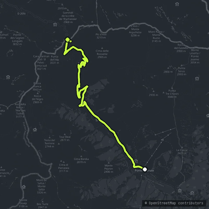 Colle dell'Agnello map