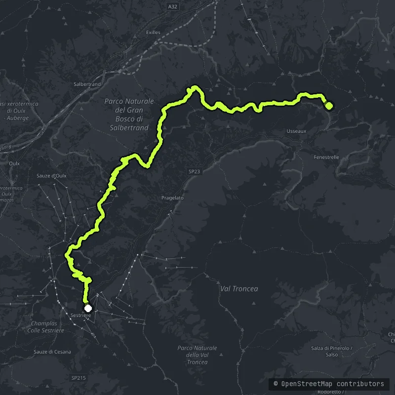 Colle dell'Assietta map
