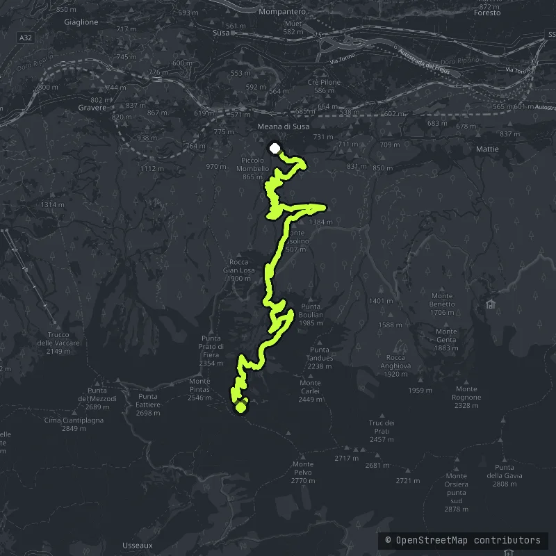Colle delle Finestre map