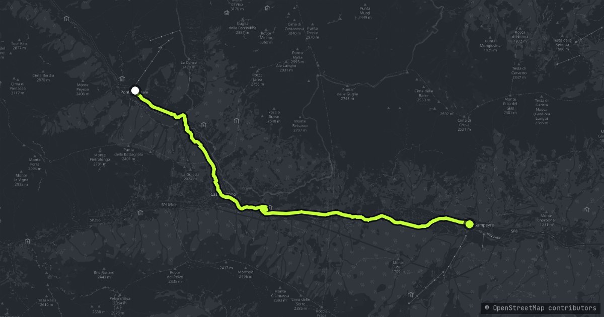 Colle di Sampeyre map