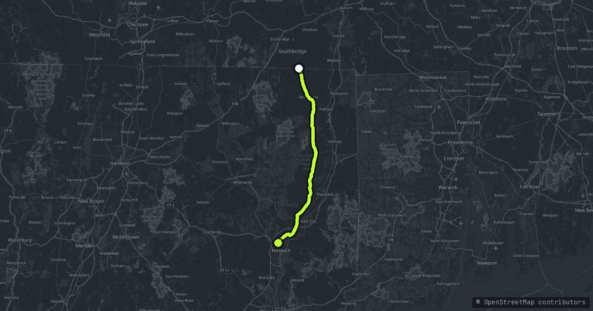 Connecticut State Route 169 map
