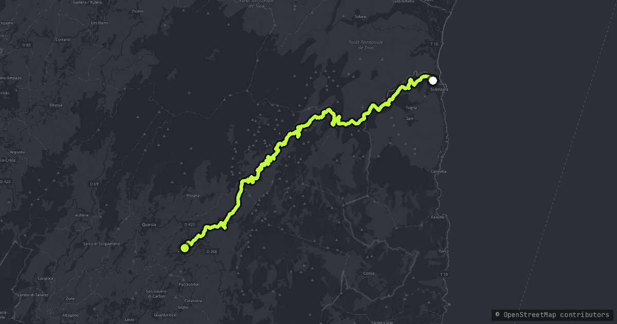 Corse Col de Bavella map