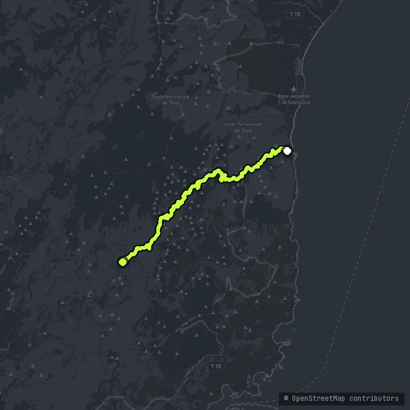Corse Col de Bavella map