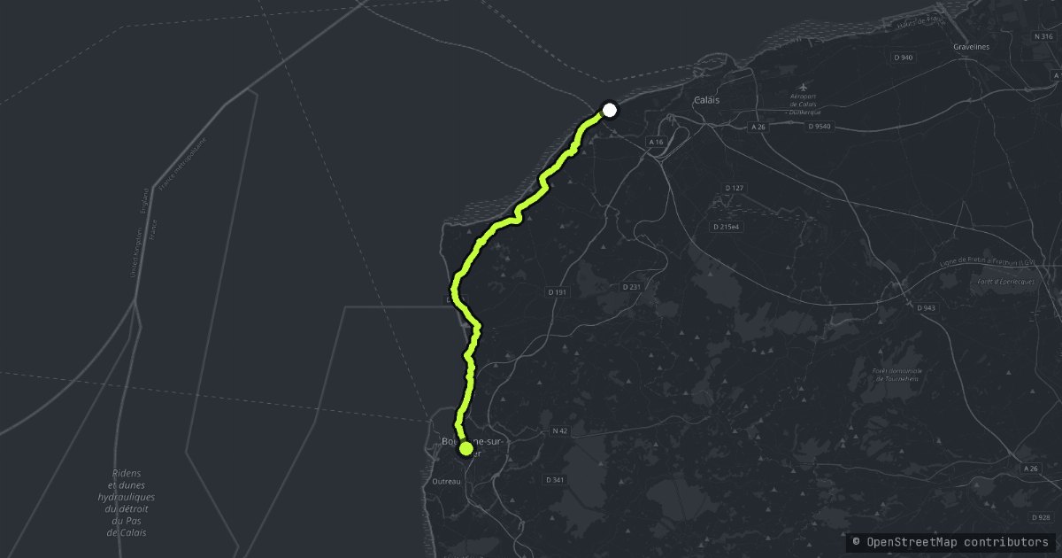 Côte d'Opale map