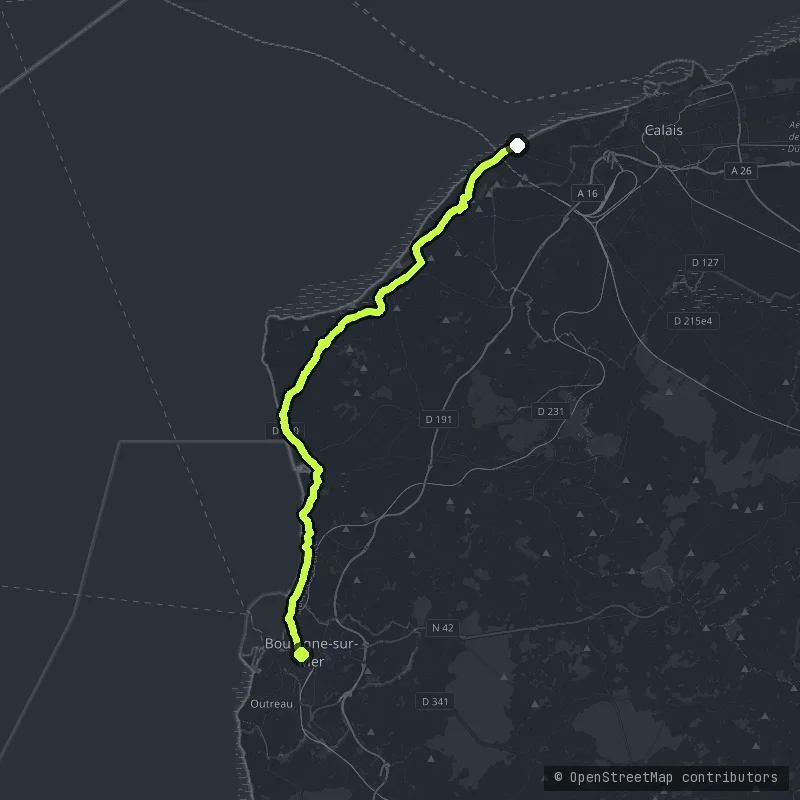 Côte d'Opale map