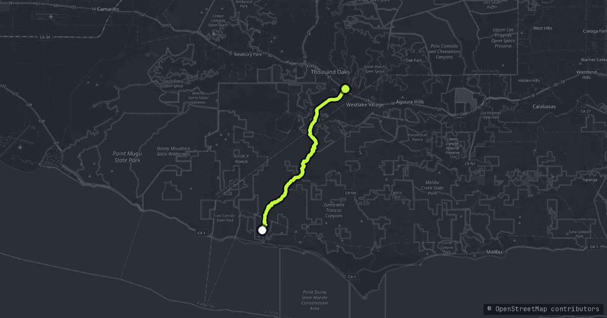 Decker Canyon map