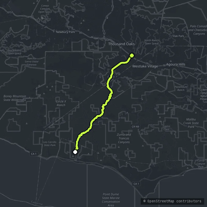 Decker Canyon map